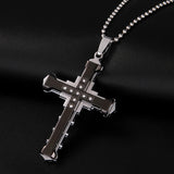 Men's Crystal Cross Pendant – Jewelry Gift Ideas — 6