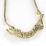 Bronze Leopard Punk Short Clavicle Necklace – Jewelry Gift Ideas — 4
