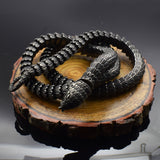 Vintage Stainless Steel Black Snake Necklace – Jewelry Gift Ideas — 3