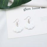 Simple White Cloud Korean Style Cute Earrings – Stylish Gifts — 5