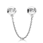 Logo Love Pentagram Bow Safety Chain Bracelet – Jewelry Gift Ideas — 7
