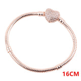 Alloy diamond pendant zircon snake bone chain – Jewelry Gift Ideas — 9