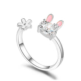 Beautiful Girl Heart Flower Index Finger Ring – Jewelry Gift Ideas — 5