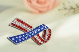 Green Alloy Clothing Pin Ribbon Brooch Diamond – Jewelry Gift Ideas — 7