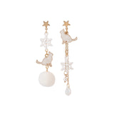 Cute Black and White Cat Personality Earrings – Gifts for Kids — 4