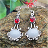 White Moonstone Earrings – Practical Gifts — 6