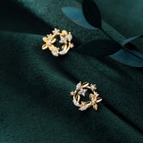Flower earrings, four-leaf clover earrings – Thoughtful Gifts — 2