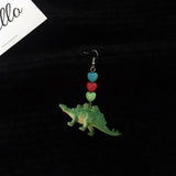 Bungee Beautiful Girl Childlike Dinosaur Earrings – Gifts for Kids — 7