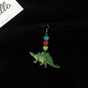 Bungee Beautiful Girl Childlike Dinosaur Earrings – Gifts for Kids — 7