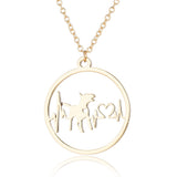 Round Animal Heartbeat Necklace – Jewelry Gift Ideas — 17