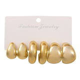 Golden Personality CCB Earrings Creative Double – Jewelry Gift Ideas — 3