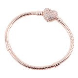 Alloy diamond pendant zircon snake bone chain – Jewelry Gift Ideas — 2