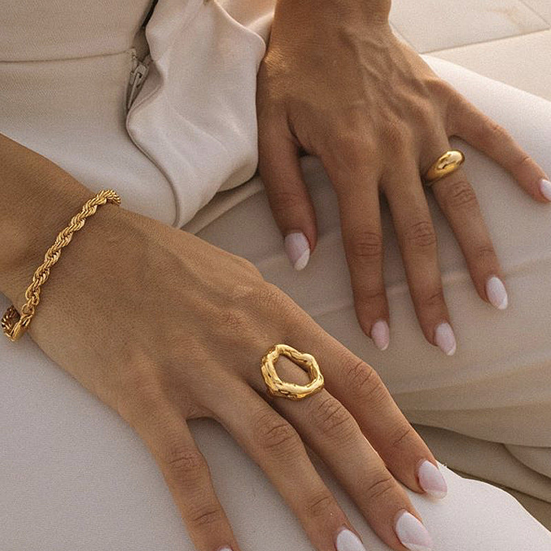Vintage personality French cold wind ring – Stylish Gifts — 1