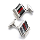 Stained Glass Square Cufflinks Business Shirt French – Surprise Gifts — 2