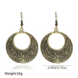 Vintage circle beach earrings – Outdoor Gifts — 5