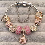 Pink Glass Bead DIY Beaded Bracelet Jewelry – Jewelry Gift Ideas — 1