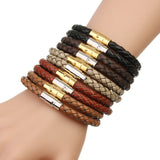 Leather rope woven bracelet – Jewelry Gift Ideas — 10