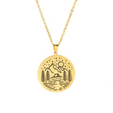 Inspirational Necklace Mountain Peak Personality – Jewelry Gift Ideas — 4