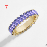 Crystal alloy multi-colored ring – Gift Ideas — 7