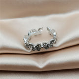 Fashion Micro Diamond Dancing Butterfly Ring – Stylish Gifts — 4