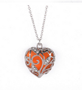 Hollow glowing heart necklace – Jewelry Gift Ideas — 5