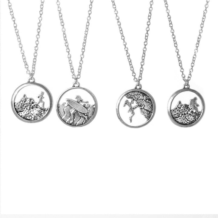 Surf climbing running jogging necklace set – Jewelry Gift Ideas — 1