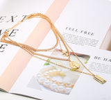 Cross multi-layer pendant necklace – Jewelry Gift Ideas — 3