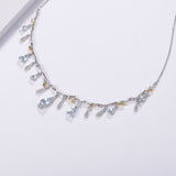 S925 Silver Natural Topaz Necklace – Jewelry Gift Ideas — 5