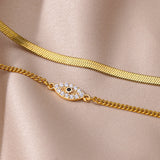 Fashion Double Layer Snake Bone Anklet Elegant Beach – Stylish Gifts — 19