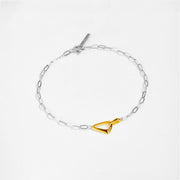 Sterling Silver Necklace Bracelet Triangle – Jewelry Gift Ideas — 5