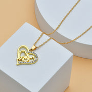 Mother's Day Mom Heart Shape With Diamond Letter – Gifts for Her — 6