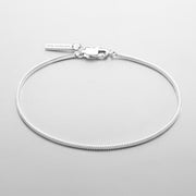 Mens Fashion Sterling Silver Snake Bone Bracelet – Stylish Gifts — 3
