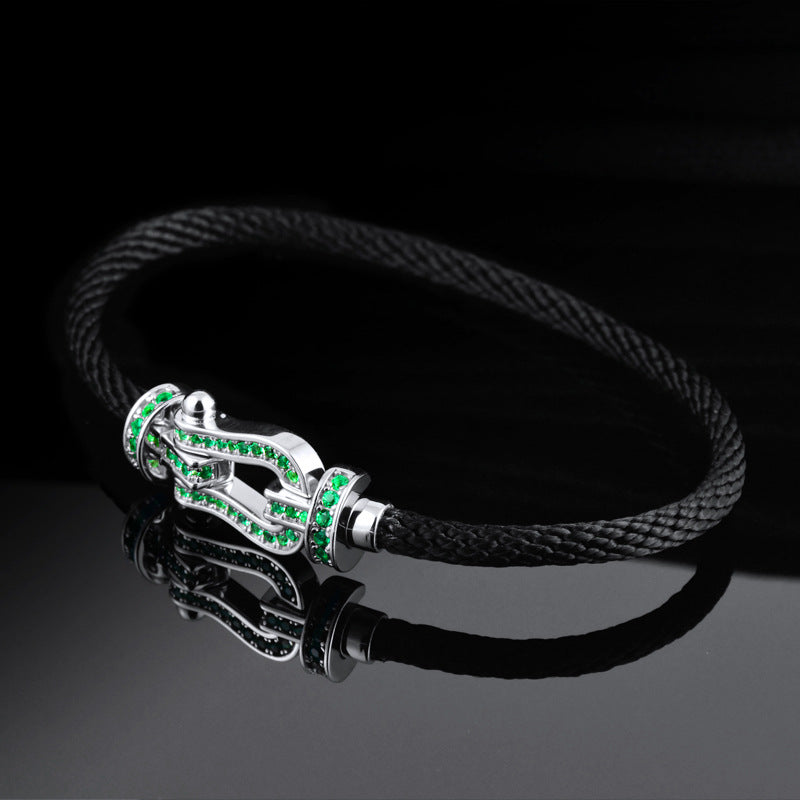 S925 Silver Emerald Fashion Women's Bracelet – Stylish Gifts — 1