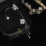 Butterfly Tassel Ear Clip Long Female Non-piercing – Gifts for Her — 8