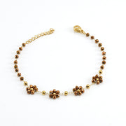 Color Crystal Flowers Stainless Steel Bracelet – Jewelry Gift Ideas — 8