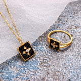 Necklace Light Luxury European Retro Black Agate – Jewelry Gift Ideas — 2