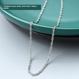 Female Titanium Steel Plated 18K Clavicle Chain – Jewelry Gift Ideas — 4
