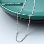 Female Titanium Steel Plated 18K Clavicle Chain – Jewelry Gift Ideas — 4