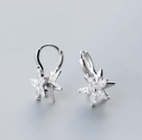 Diamond flower earrings – Meaningful Gifts — 2