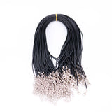 Rope Leather Rope Wax Thread Necklace Rope Black – Jewelry Gift Ideas — 3