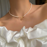 Vintage Pearl Necklace Female Clavicle Chain – Jewelry Gift Ideas — 5