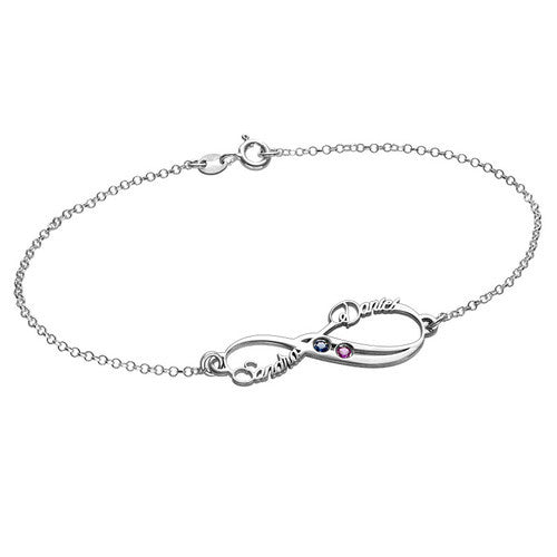 S925 Brand Infinite Name Bracelet With Eight – Jewelry Gift Ideas — 1
