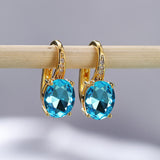 Oval Goose Egg Zircon Women's Ear Clip – Gifts for Her — 5