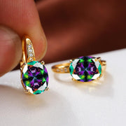 Oval Goose Egg Zircon Women's Ear Clip – Gifts for Her — 8