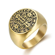 Vintage Personalized Hip Hop Punk Titanium Steel Ring – Gifts for Him — 5