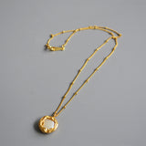 Button mother-of-pearl clavicle chain – Gifts for Her — 5
