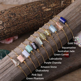 Multiple Prismatic Stone Metal Chain Bracelet – Jewelry Gift Ideas — 1