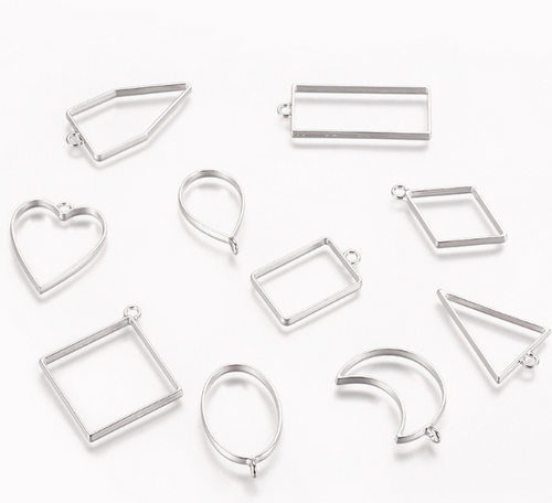 Assorted Geometric Frames For DIY Pendant – Jewelry Gift Ideas — 2