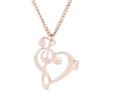 Fashion Love Note Necklace Hollow Hollow Note – Jewelry Gift Ideas — 1