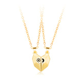 Wishing Stone Couple Necklace Sun Moon Love Simple – Gifts for Couples — 7